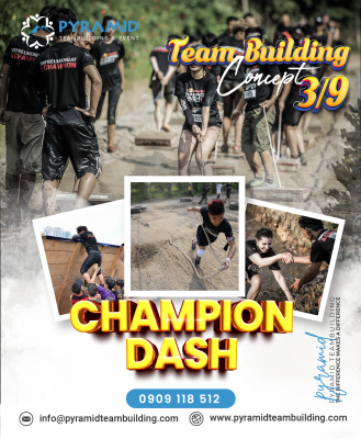 Team building concept Champion Dash