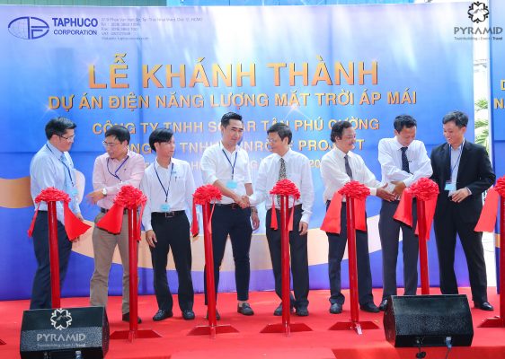lễ khánh thành dự án điện áp mái tân phú cường