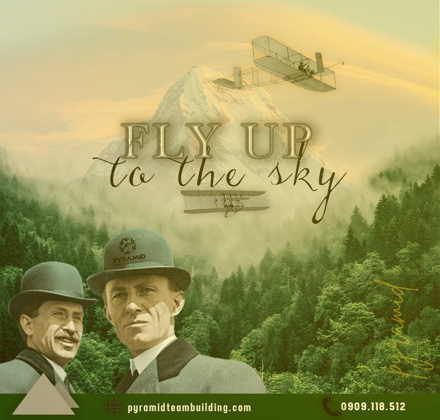 Concept Fly Up to The Sky